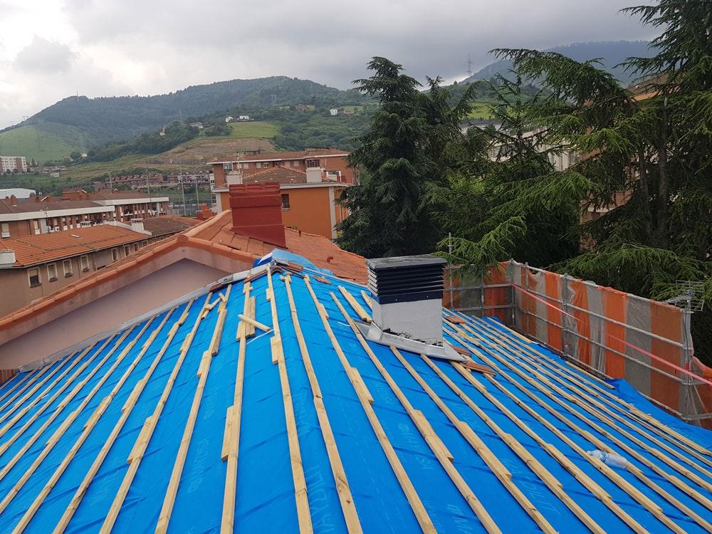 Rehabilitación Cubierta Tejado Bilbao Bizkaia