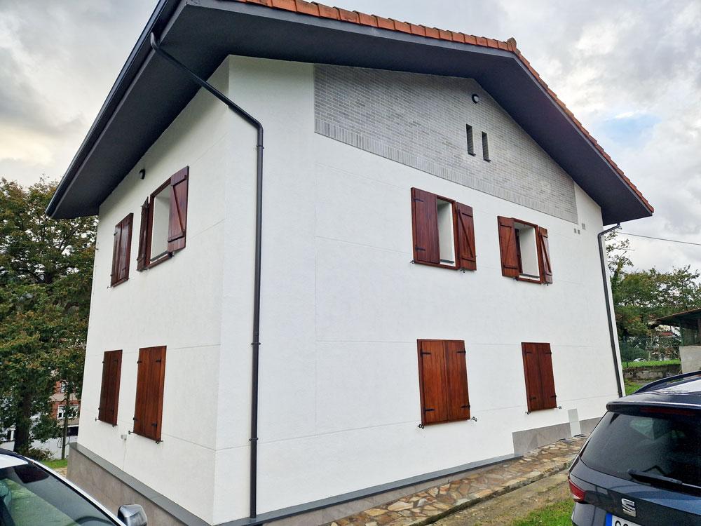 Rehabilitación energética fachada Zalla Bizkaia