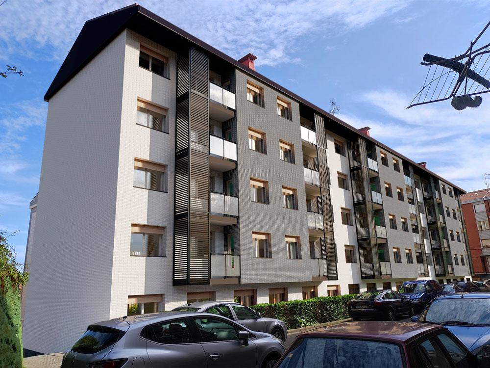 Rehabilitación energética fachada Bizkaia