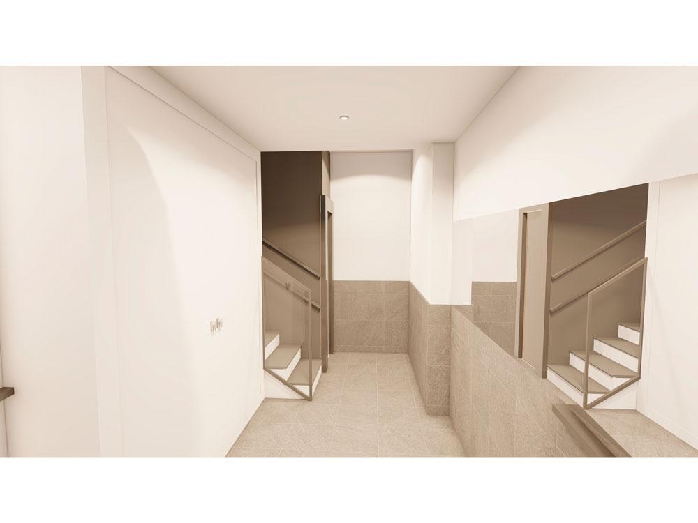 Rehabilitación fachada cubierta ascensor Bizkaia