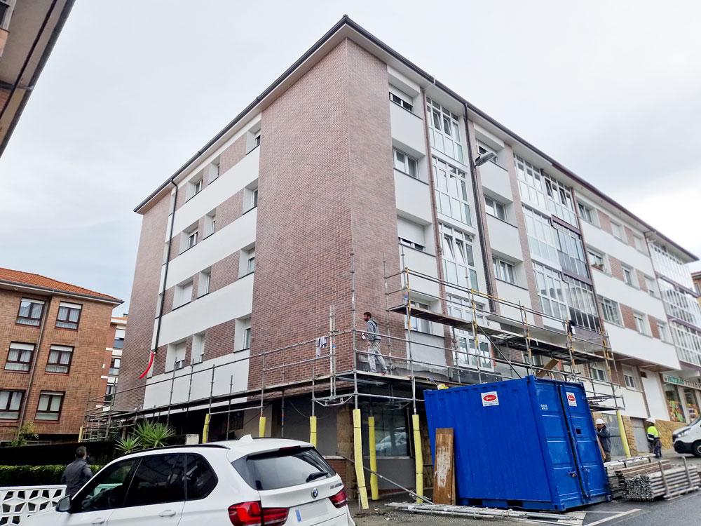 Rehabilitación energética fachada Getxo Bizkaia