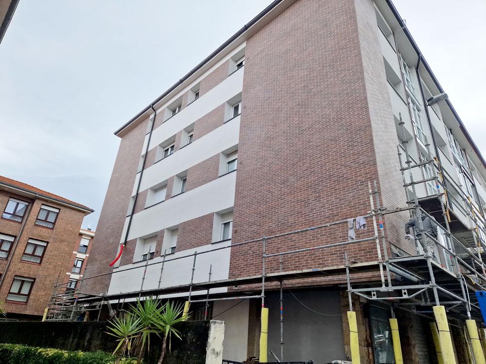 Rehabilitación energética fachada Getxo Bizkaia